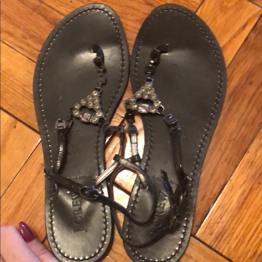 J.Crew embellished sandals sandals